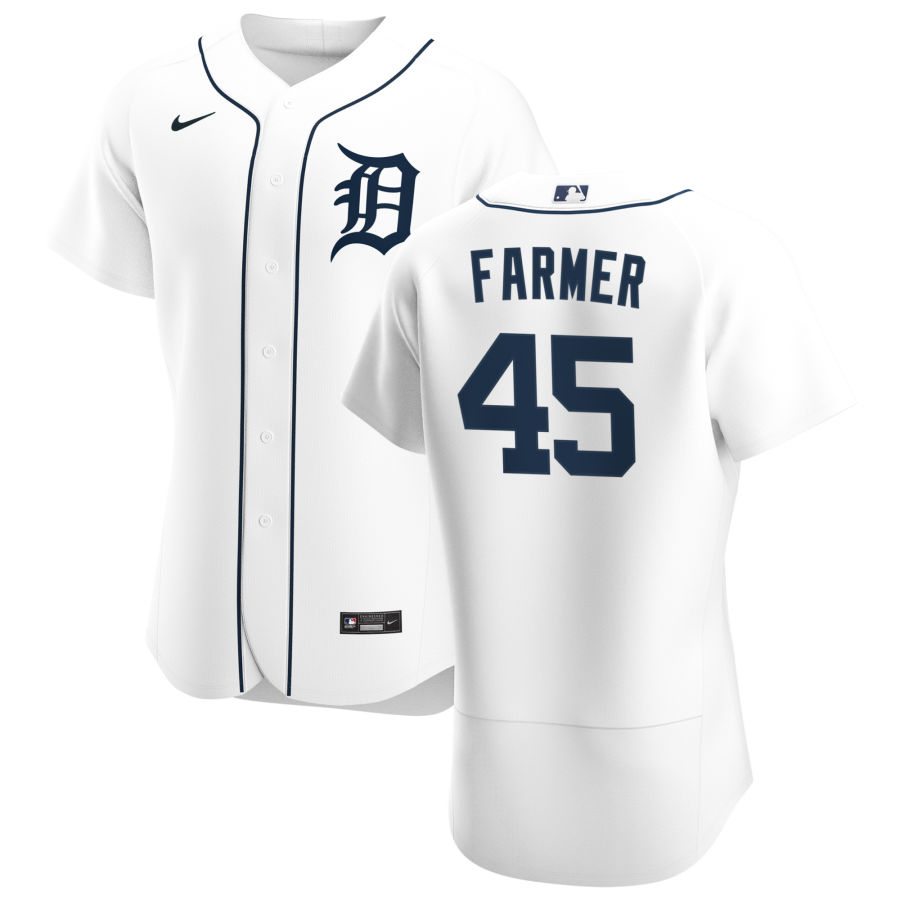 Cheap Detroit Tigers 45 Buck Farmer Men Nike White Home 2020 Authentic Player MLB Jersey